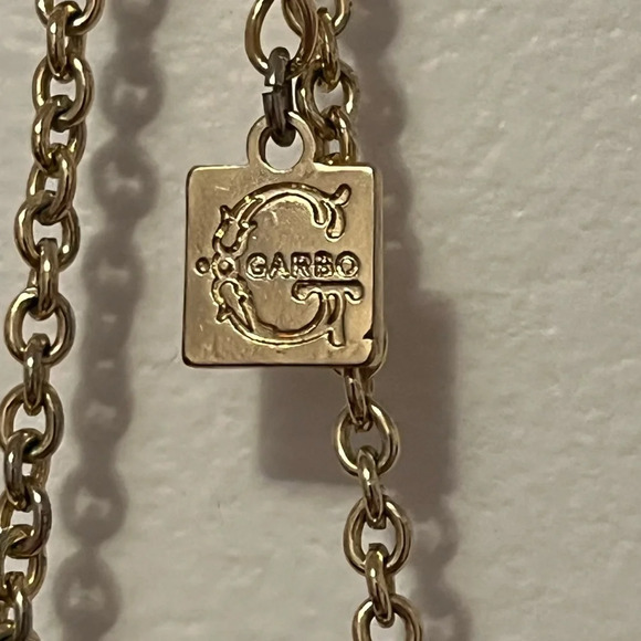 costume jewellery Garbo Gold Chain Necklace Adjustable closure - Picture 6 of 6